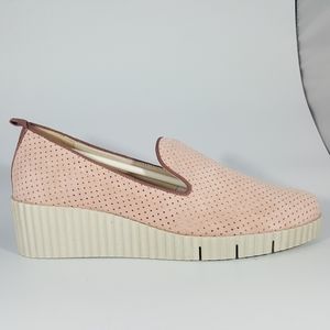 The Flexx Rose Suede Slip On Wedge Sneaker